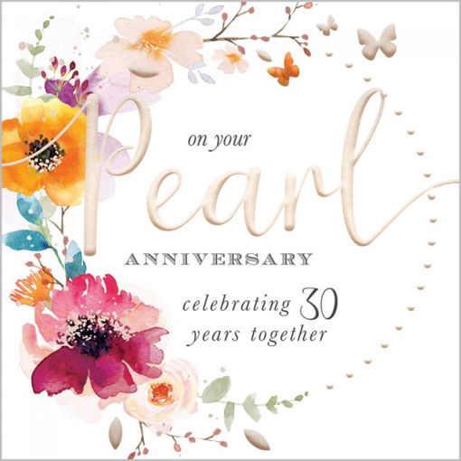 Picture of ON YOUR PEARL ANNIVERSARY CARD